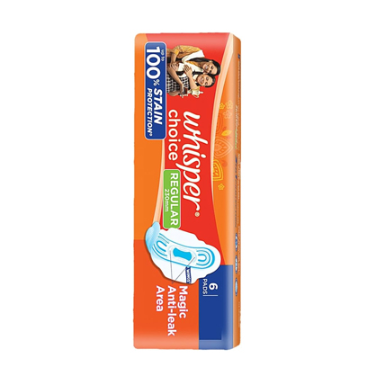 Whisper Sanitary Pads Regular